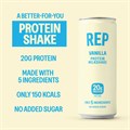 Rep  - Protein Shake - Vanilla - 8 x 250ml Alternative Image
