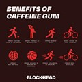 Blockhead- Caffeine Energy Gum Extra Strength 100mg- Sweet Mint- 12x7 Alternative Image