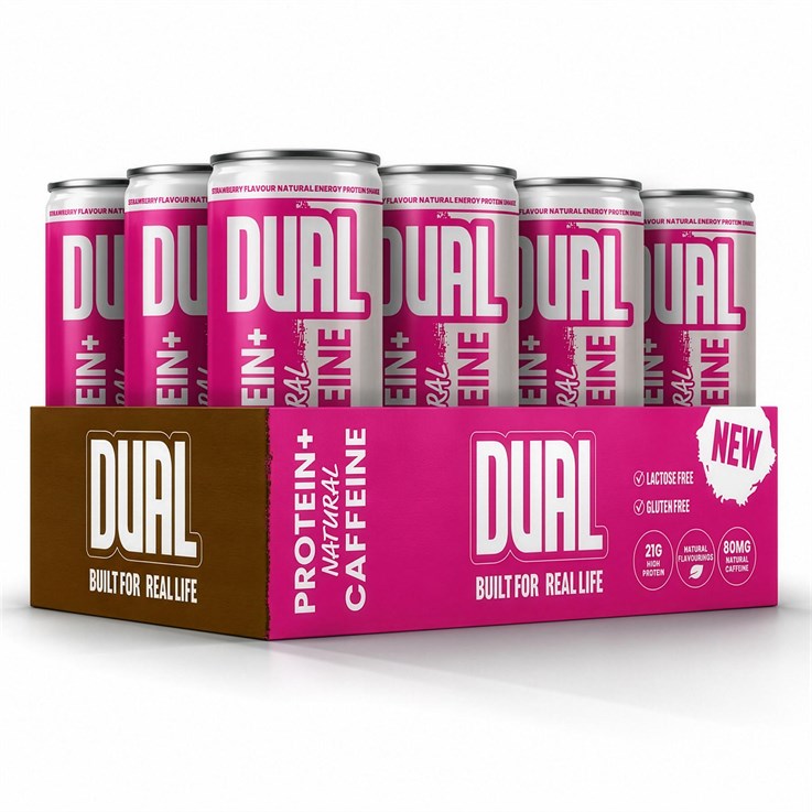 Dual - Protein Energy Shake - Strawberry - 12 x 250ml