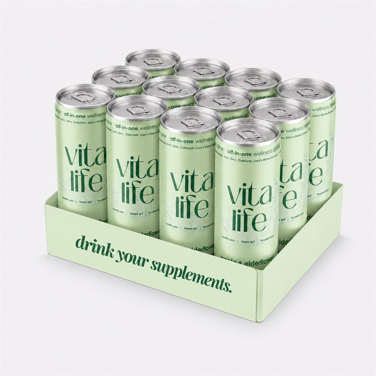 Vitalife - All In One Functional Wellness Drink - Apple & Elderflower  - 12 x 330ml