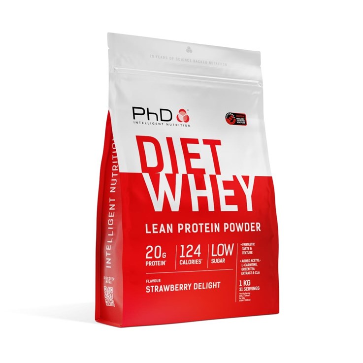 PhD - Protein Powder - Diet Whey Strawberry Delight - 1kg