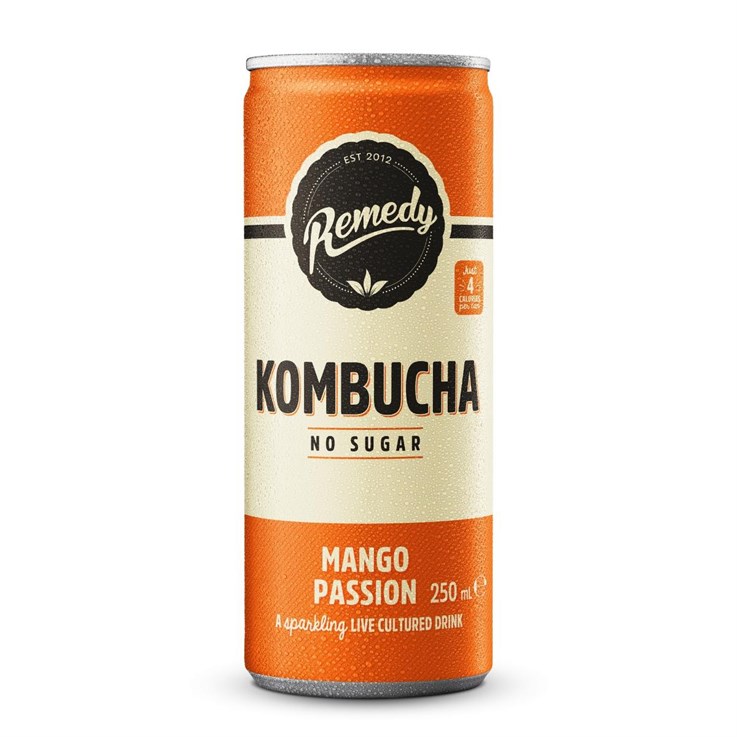 Remedy Drinks - Kombucha - Mango Passion - 12 x 250ml