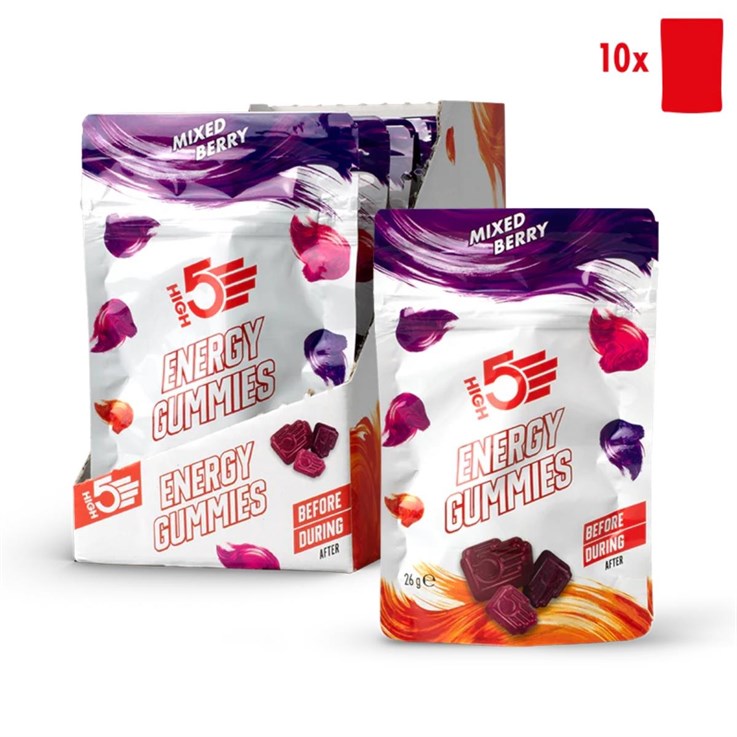 High5 - Energy Gummies  - Mixed Berry -  10 x 26g