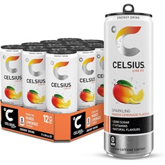 Celsius Fruit Forward - Clean Energy - Mango Lemonade - 12 x 355ml