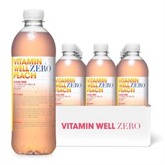 Vitamin Well - Zero - Peach - 12 x 500ml