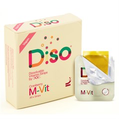 Diso - M-Vit Oral Strips - Immunity Cranberry - Pack of 30