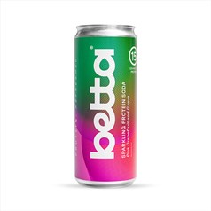 Betta - Sparkling Protein Soda - Pink Grapefruit & Guava - 12 x 330ml