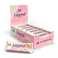 MyProtein - Layered Bar - Vanilla Birthday Cake - 12x60g