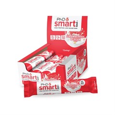 PhD - Smart Bar - Strawberry & Cream - 12 x 64g