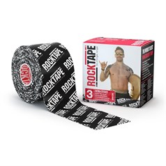 Rocktape - Extra Sticky H2O Logo Kinesiology Tape - Black/White - 5cm x 5m