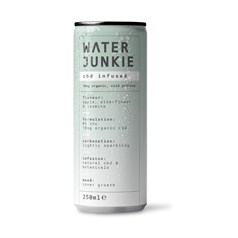 WaterJunkie - CBD Drink - 12 x 250ml Online Packaging - Apple, ElderFlower & Jasmine - 250ml