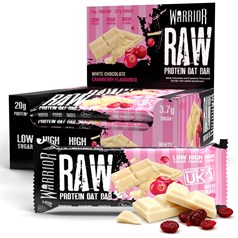 Warrior - Raw Bar - White Choc Cranberry - 12 x 75g