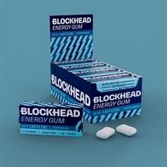 BlockHead Energy Gum - Peppermint - 12 x 7 Pack
