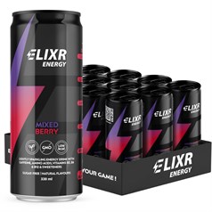 Elixr Energy - Energy Drink - Mixed Berry - 12 x 330ml