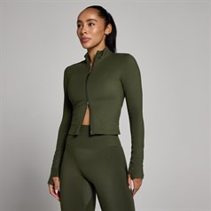 MyProtein - Tempo Cropped Jacket - Forest Green - S