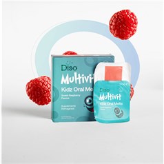 Diso - Kidz Multivitamin Oral Strips - Immunity Raspberry - Pack of 30