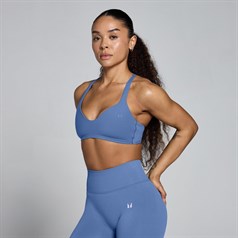 MyProtein - Tempo Twist Back Sports Bra - Slate Blue - XS