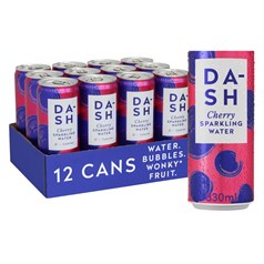 Dash-Water - Flavoured Sparkling Water - Cherry - 12 x 330ml