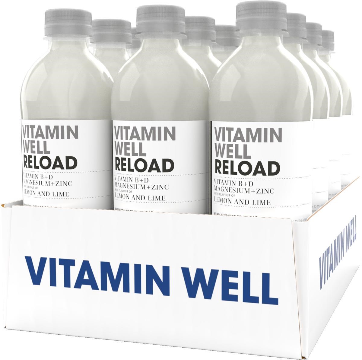 Vitamin Well - Reload - Lemon & Lime - 12 x 500ml