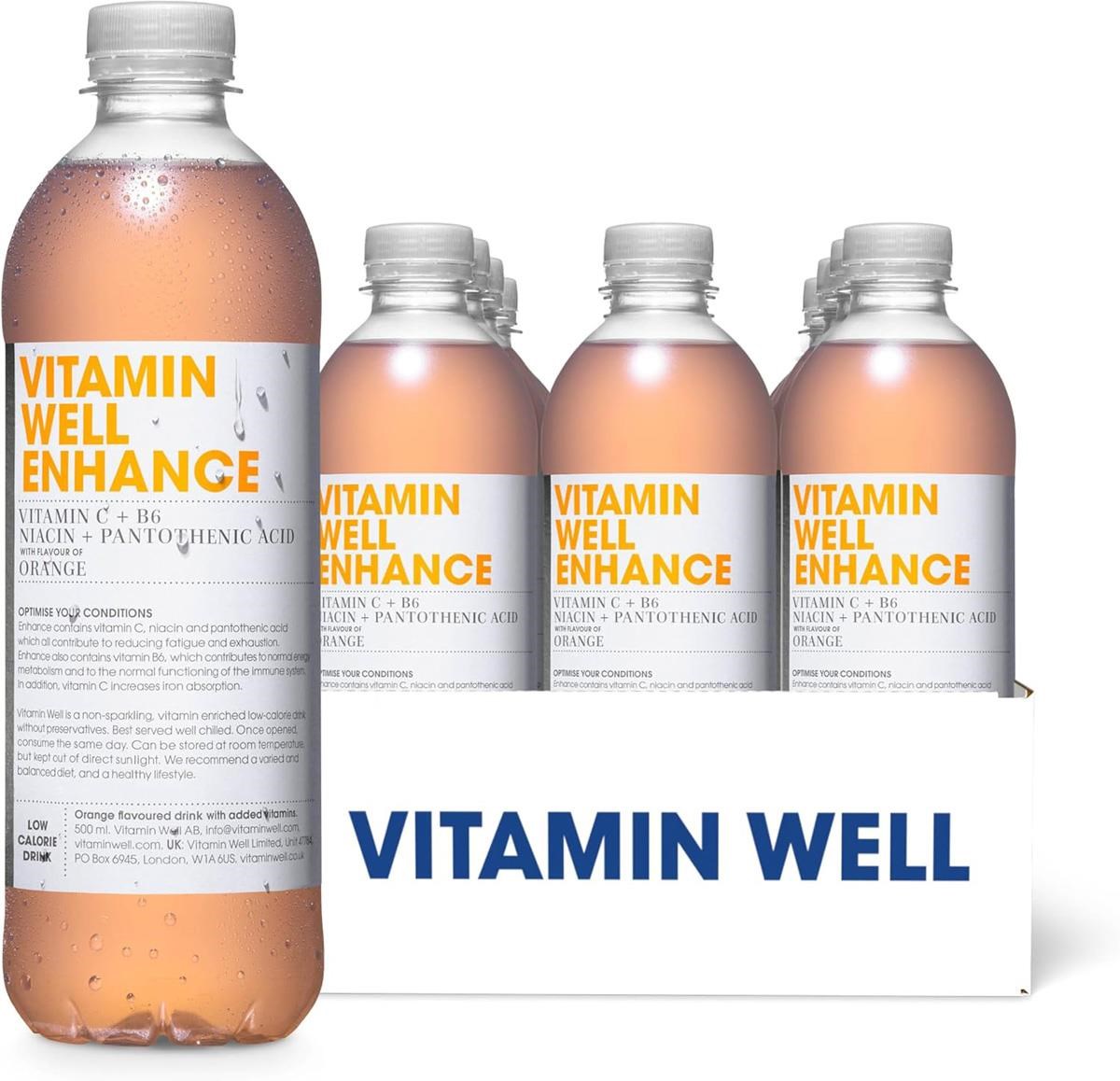 Vitamin Well - Enhance - Orange - 12x 500ml